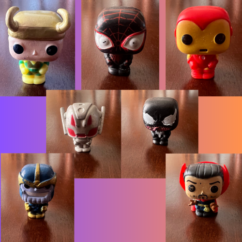 7 Superhero Action Figures Set for Kids Cake Toppers Superhero Bros To