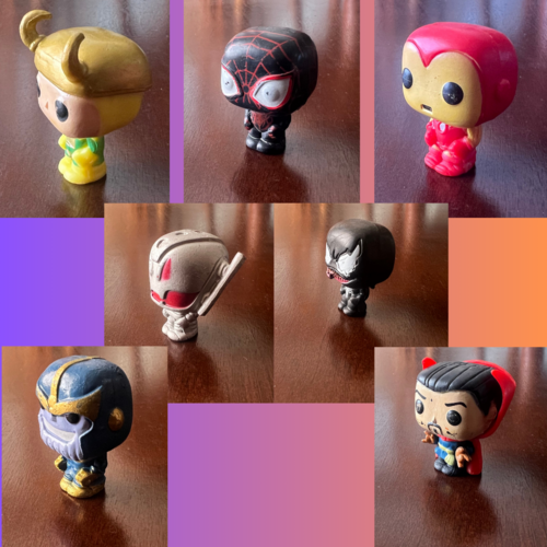 7 Superhero Action Figures Set for Kids Cake Toppers Superhero Bros To