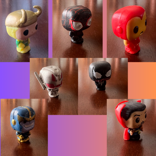 7 Superhero Action Figures Set for Kids Cake Toppers Superhero Bros To