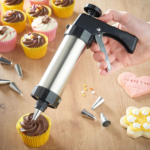 Cookie Press Maker Kit Cookie Making Gun Biscuit DIY Cake Molds Cream